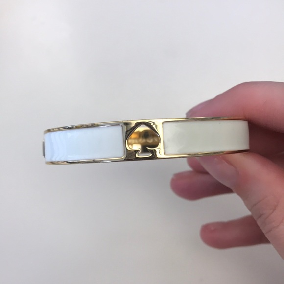 kate spade Jewelry - Kate Spade White and Gold Bangle ♠️♠️♠️
